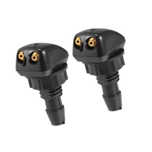 Buses de pulvérisation universelles lave-glace avant noires pour support de capot auto