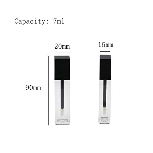 10 Leere Lipgloss-Tuben Mit Pinsel-Applikator – 10 Ml, Silberner Deckel, Inkl. Trichter & Stopfen