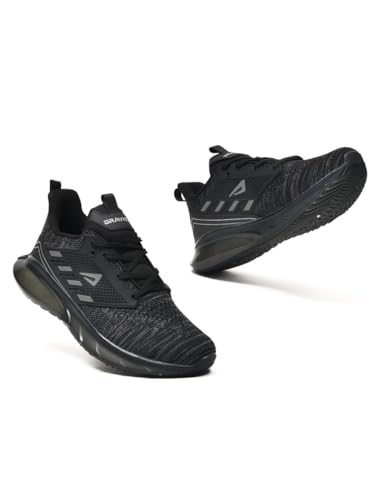 Image of Impakto Gravity Running Shoes for Men | Lightweight & Breathable Sports Shoes | Soft Cushioned Insole | Anti Skid EVA Sole | Laceup Shoes for Jogging, Walking, Gym & Casual Outings