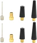 8 Pcs Bike Ball Pump Aiguilles, Lightweight Tire Valve Adapters Set, Aiguille gonflable Kit Adaptateur de buse pour gonflables, ballons de sport et vélos