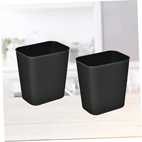 Caneca de basura rectangular negra Mobestech 2 piezas miniatura 5