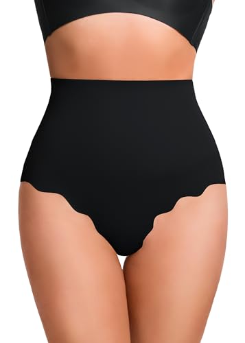 HBselect Tummy Control Thong Shapewear for Women, High Waist Seamless Shaping Underwear Body Shaper Panties Girdle