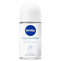 NIVEA Pure Invisible Anti-Perspirant Roll-On Deodorant 50ml | 72-Hour Sweat & Odour Protection | No White Marks on Clothes | Long-Lasting Freshness | Quick-Dry Formula | Women's Roll-On Deodorant