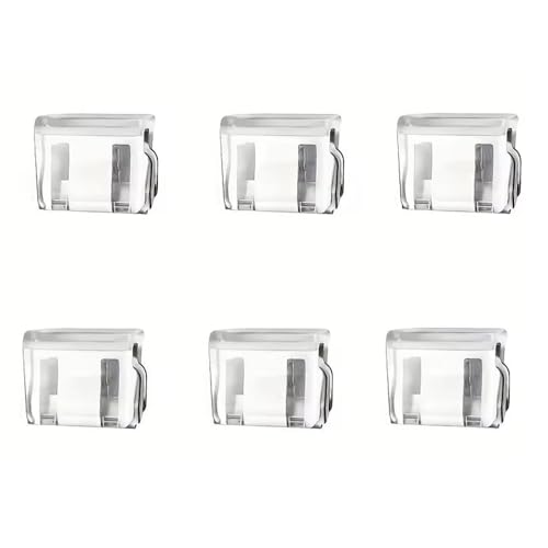 6 piezas de clips ajustables para dobladillo de pierna, clips invisibles para acortar las piernas, clips para el borde de los pantalones, ajustador de pierna sin deslizamiento para hombres y mujeres