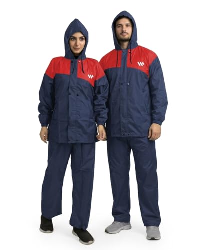 Image of Ranger Unisex 1 Set Rain Suit with Hooded Jacket & Trouser | TPU Coated Bike Riding Wear with Seam Sealed Protection