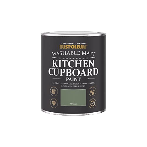 Rust-Oleum Green Kitchen Cupboard Paint in Matt Finish - All Green 750ml