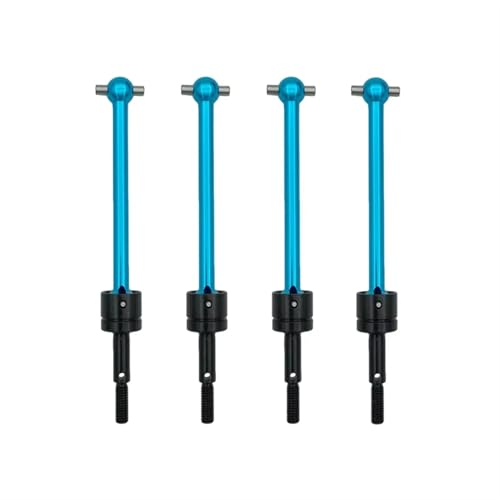 RCアップグレードアクセサリー タミヤ DT03用 TT02B TT-02B用 4個 ユニバーサル ドライブ シャフト CVD (64mm) RCカー アップグレード パーツ アクセサリー (ブルー)
