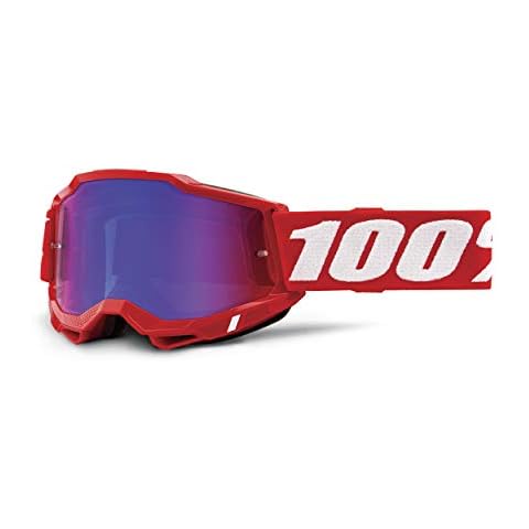 Desconocido Sport Brille 100% Accuri 2 verspiegelt 22, Rot/Blau Spiegel Cover