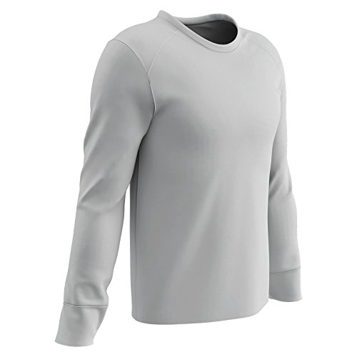 T-shirt en polyester Champro vêtement de sport blanc col rond garçon taille L