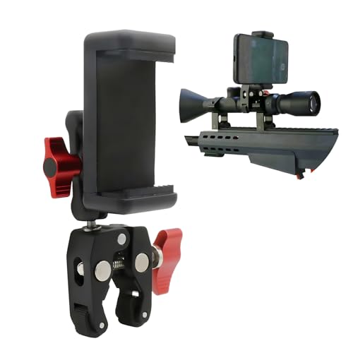 VICTORFIRE Universal Barrel Scope Phone Clamp Action Camera Gun Mount Adapter Bike Motorcycle Handlebar Phone Holder