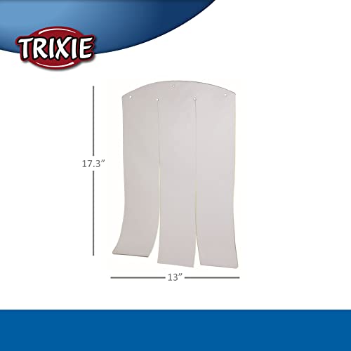 Trixie Natura Vinyl Dog Door Flap, Fits 13 X 17.3-In Dog House Opening, Replacement Doggie Door Flap, Clear Plastic #TOP2