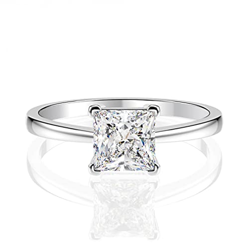 Bagues de mariage en argent sterling et zircon étincelant