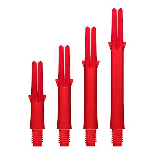 LSTYLE Dart Shafts | Red | Medium 260 | 1 Set (3 Shafts) | for Soft Tip & Steel Tip Darts