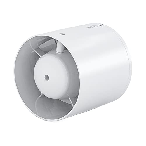 Ventilador inline de 4 pulgadas, extractor de conducto con válvula de retención para baño y pared miniatura 1