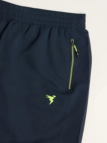 Image of TECHNOSPORT Men Solid Slim Fit Sports Shorts Techno LITE UPF50+ Polyester Mid Rise Drawstring Shorts Pant for Men Gym Workout Running Cricket Casual Quick Dry