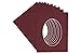 CountryArtHouse Maroon Acid Free 12x18 Oval Picture Frame Mat with White Core Bevel Cut for 11x16 Pictures - Fits 12x18 Frame - Pack of 1 Matboard