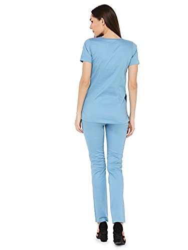 Image of Associated Uniforms Womens Cotton Slim Fit Scrub Suit with Lycra /Spandex /Stretch feel (LYCO)