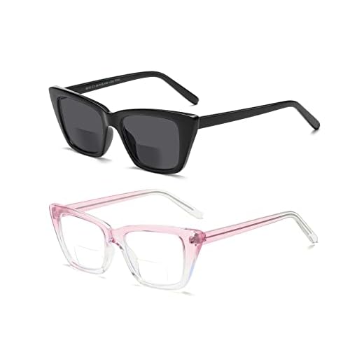 Óculos de leitura bifocais femininos grandes olho de gato luz azul leitor de computador elegante armação grande bonito feminino designer óculos, multicolorido