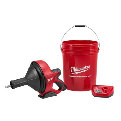 Milwaukee Electric Tool 2571-21 M12 Drain Snake Kit, 1 ' x 20.5 ' x 1.75'