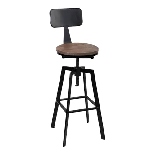 Artiss Bar Stools Stool Adjustable Kitchen Swivel Counter Barstools Dining Chair Vintage Chairs Industrial Style in 63-79cm Seat Height Floor Set for Home Bar Dining Room Cafe Outdoor Indoor