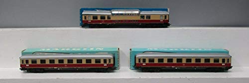 MARKLIN HO DEUTSCHE Bahn Vintage TIN-Metal TEE Express (3) Coachs Set 4090+4055+4085 with INTERIORS Details+Original Boxes