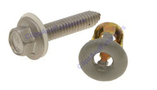 10 Mirror Mounting Screws & Jack Nuts For GM and Chrysler