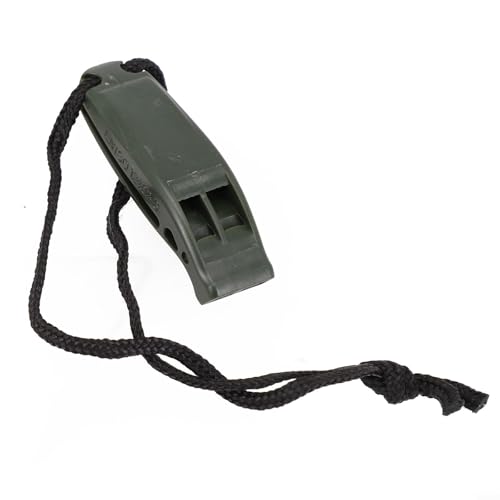 Zilimontt Silbato de seguridad para buceo y esnórquel, dispositivo de señal de audio de alta penetración de doble frecuencia para SOS subacuático, y (verde)