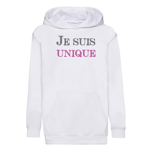 Sweat à capuche enfant rose au design premium et message exclusif