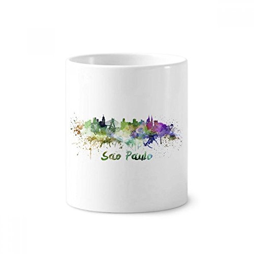 Gobelet céramique São Paulo Brésil - Pot à pinceaux et mug blanc 350ml