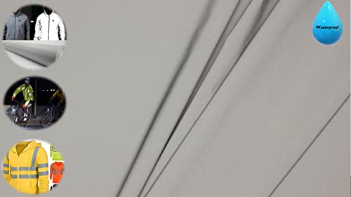 Reflektierender Stoff Meterware Wasserdichter Polyester Reflexions Material 1m Breite