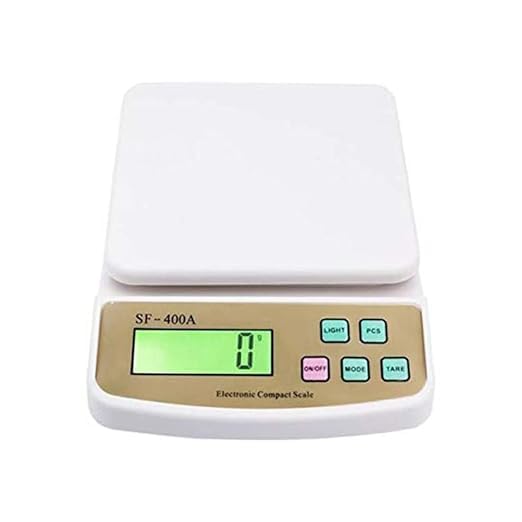 Kitchen Scale Multipurpose Portable Electronic Digital Weighing Scale | Weight Machine With Back light LCD Display | White |10 kg-image-29