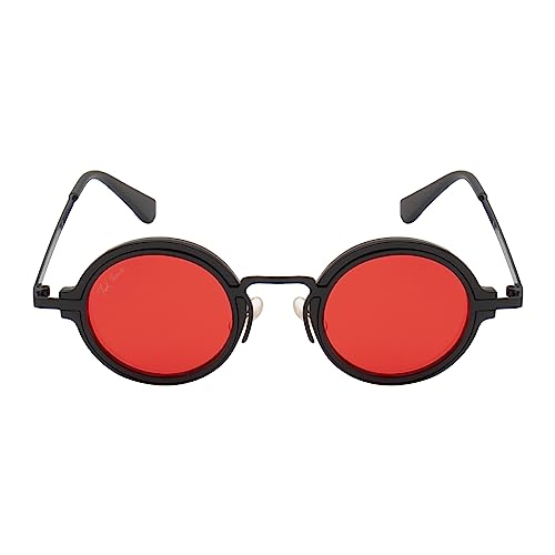 Image of Ted Smith Men's Women's UV Protection Metal Round Sunglasses