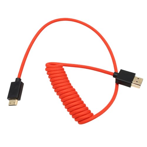 HangTon Mini HDMI - HDMI 4K 8Kケーブル ATOMOS Ninja V Ultra Canon EOS R RP XA70 6D Mark II カメラ SmallHD シネインディーモニター、タイプA C HDMI 2.1 レ