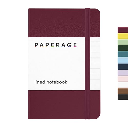 Carnet de notes de poche ligné bordeaux petit carnet rigide 160 pages PAPERAGE
