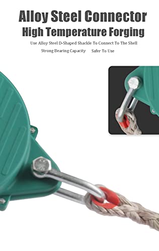 Cuerda de seguridad retráctil para protección contra caídas, línea de vida autorretráctil, dispositivo de protección personal para techos y construcción, capacidad de carga: 150 kg, 7 m (10 m)