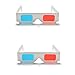 eLUUGIE 100 Pairs 3D Cardboard Glasses Universal Anaglyph 3D Glasses Cardboard Paper Red Blue Cyan or Movie (100 Pairs)