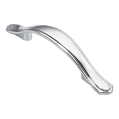 Alzassbg 3" Polished Chrome Cabinet Pulls and Handles 15 Pack, AL3028CP