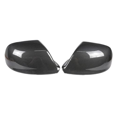 �J�[�{���t�@�C�o�[����̂��鍕�̌����o�b�N�~���[�T�C�h�~���[�J�o�[�L���b�v �ɓK�� �A�E�f�B Q5 SQ5 08-17 8R Q7 4L 10-15(1 pair Carbon look)