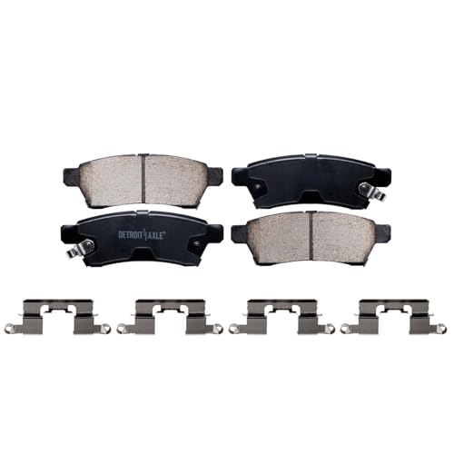 Image of Detroit Axle - Brake Kit for 2005-2025 Nissan Frontier 2005-2015 Xterra 2009-2012 Suzuki Equator 11.65 inch inch Front and 11.26 inch inch Rear Drilled Disc Brake Rotors Ceramic Brakes Pads Replacement