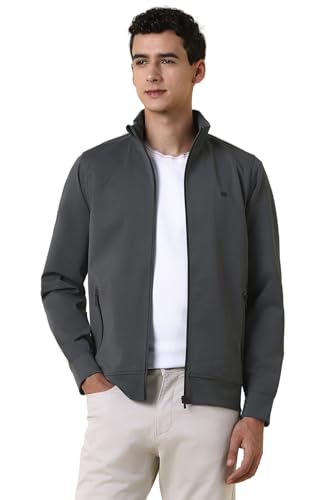 Image of Allen Solly Mens Cotton Blend Standard Length Jacket