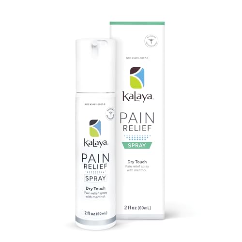 Kalaya Pain Relief Spray - Fast-Acting, Quick-Drying Muscle Rub for Joint Pain Relief and Muscle Pain - with Eucalyptus, Menthol, Methyl Salicylate, Camphor - Ideal for Easing Back Pain - 2 oz