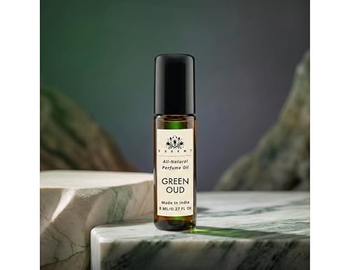 Image of Green Oud Roll-On Attar - 0.27 fl. oz. (8 ml) | Long-Lasting Natural Fragrance | Alcohol-Free Perfume Oil