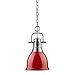 Metallic Finishes Duncan Mini Pendant in the Pewter Finish 3602-S PW-RD by Golden Lighting