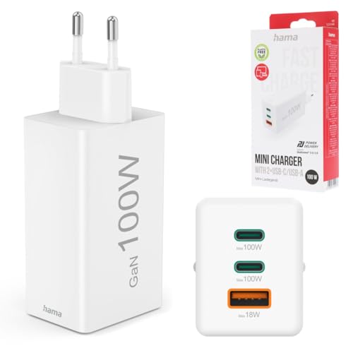 Chargeur rapide GaN 100W universel pour alimenter trois appareils à la fois