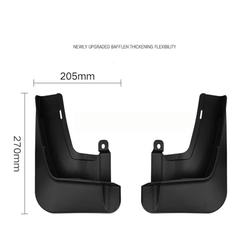 Guardabarros para coche con ajuste a medida para Tesla Modelo X 2023 resistente 5
