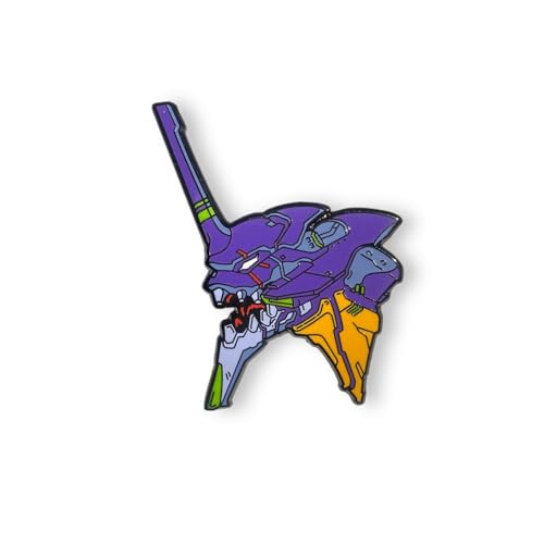 Evangelion Neon Genesis Pin - Asuka & Rei Ayanami Unit01 & 02 Hard Enamel Pins - XLarge Size