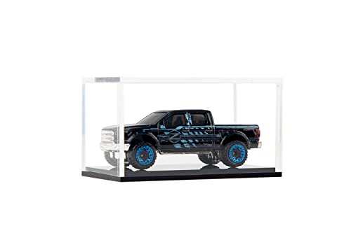image for Qinry 2 Pack Clear Acrylic Hot Wheels Display Case Hotwheels Matchbox 