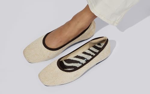 Image of Neeman's Metallic Square Flats for Women | Ballerinas & Slip On Casual Shoes| Comfortable & Flexiable