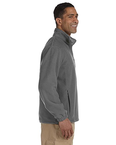 Men's 8 oz. Full-Zip Fleece, Medium, CHARCOAL3