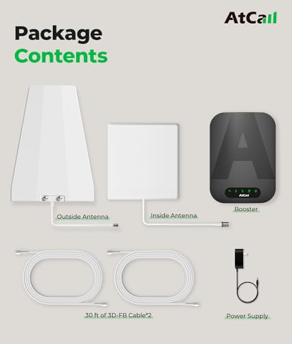Image of Cell Phone Booster for Home, Band 12 /17 /13 /5 /2 /25 /4, Supports All U.S. Carriers, Boosts 5G 4G LTE Cellular Voice & Data, Coverage Up to 5000 sq.ft, Cell Phone Signal Booster FCC Approved